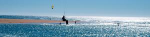 Salto kitesurfing en el río Salado - Conil